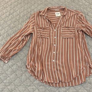 A&F boyfriend button up shirt